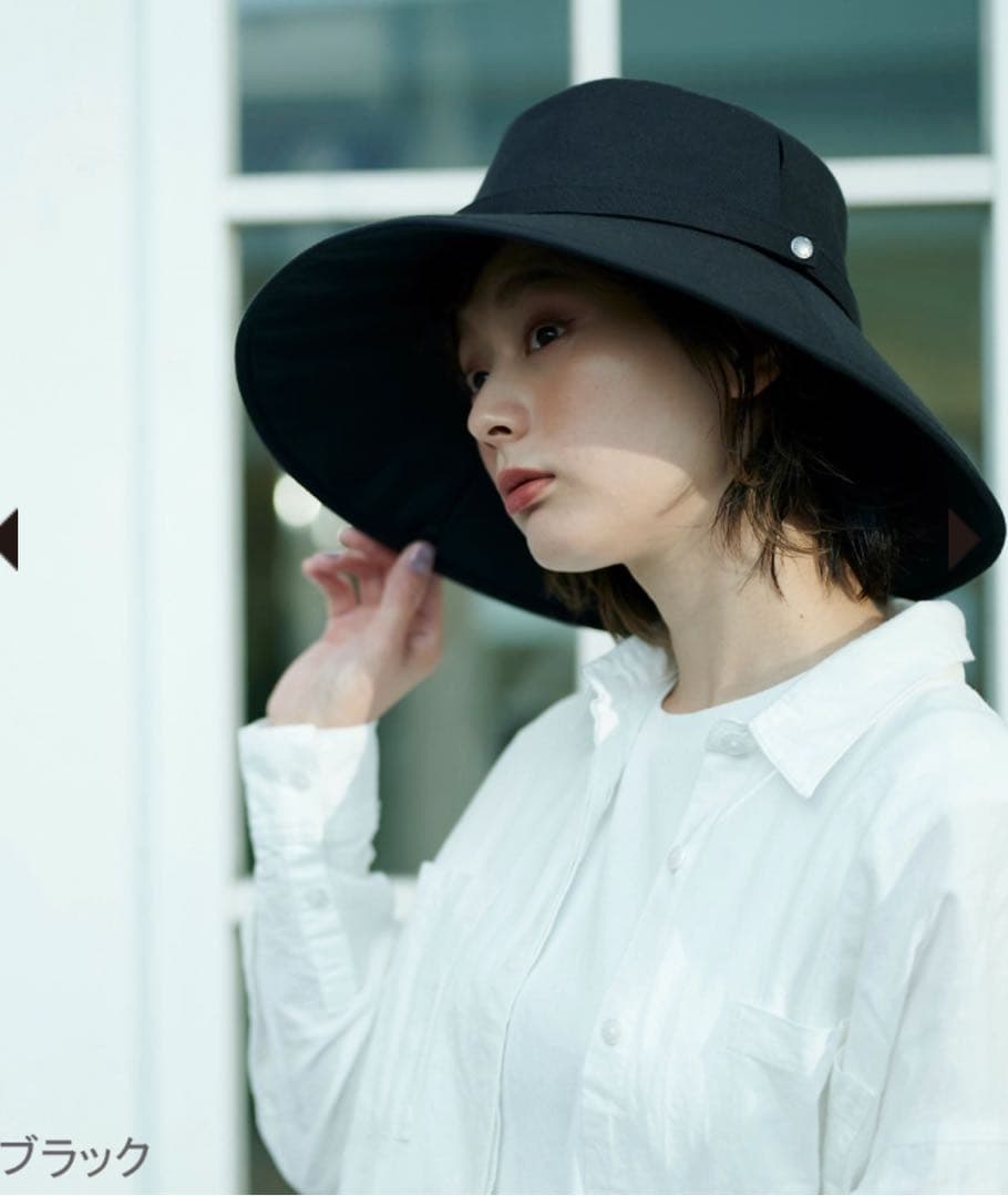 サンバリア100 ウィンドハットM ブラック