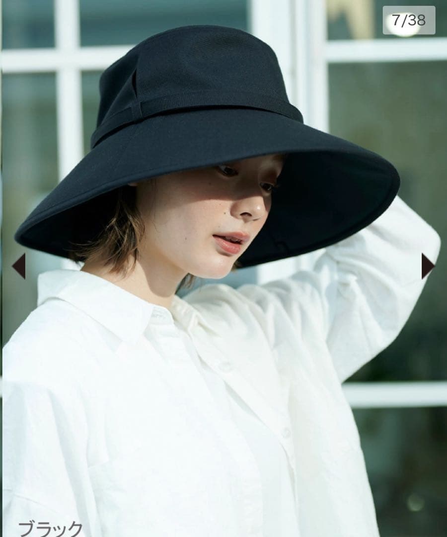 サンバリア100 ウィンドハットM ブラック