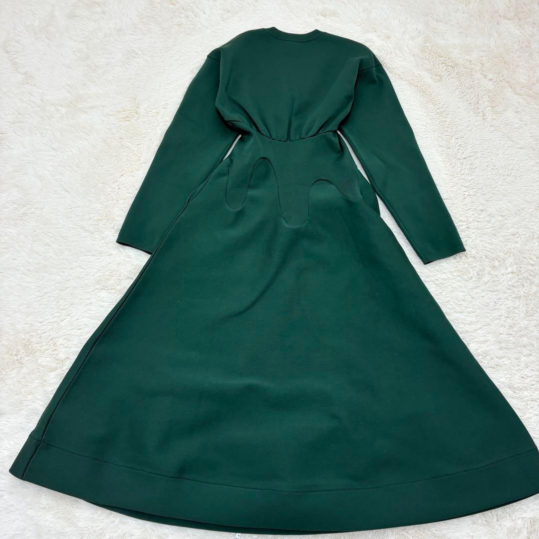 定価3、7万✨UN3D.ウェーブラインニットワンピース　ロングワンピース