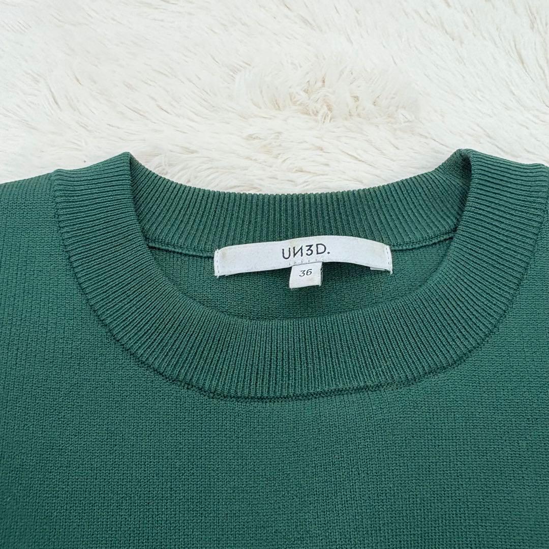 定価3、7万✨UN3D.ウェーブラインニットワンピース　ロングワンピース