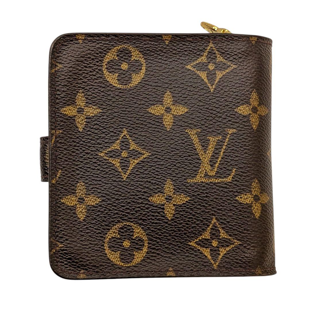 美品 ルイヴィトン モノグラム コンパクトジップ 956