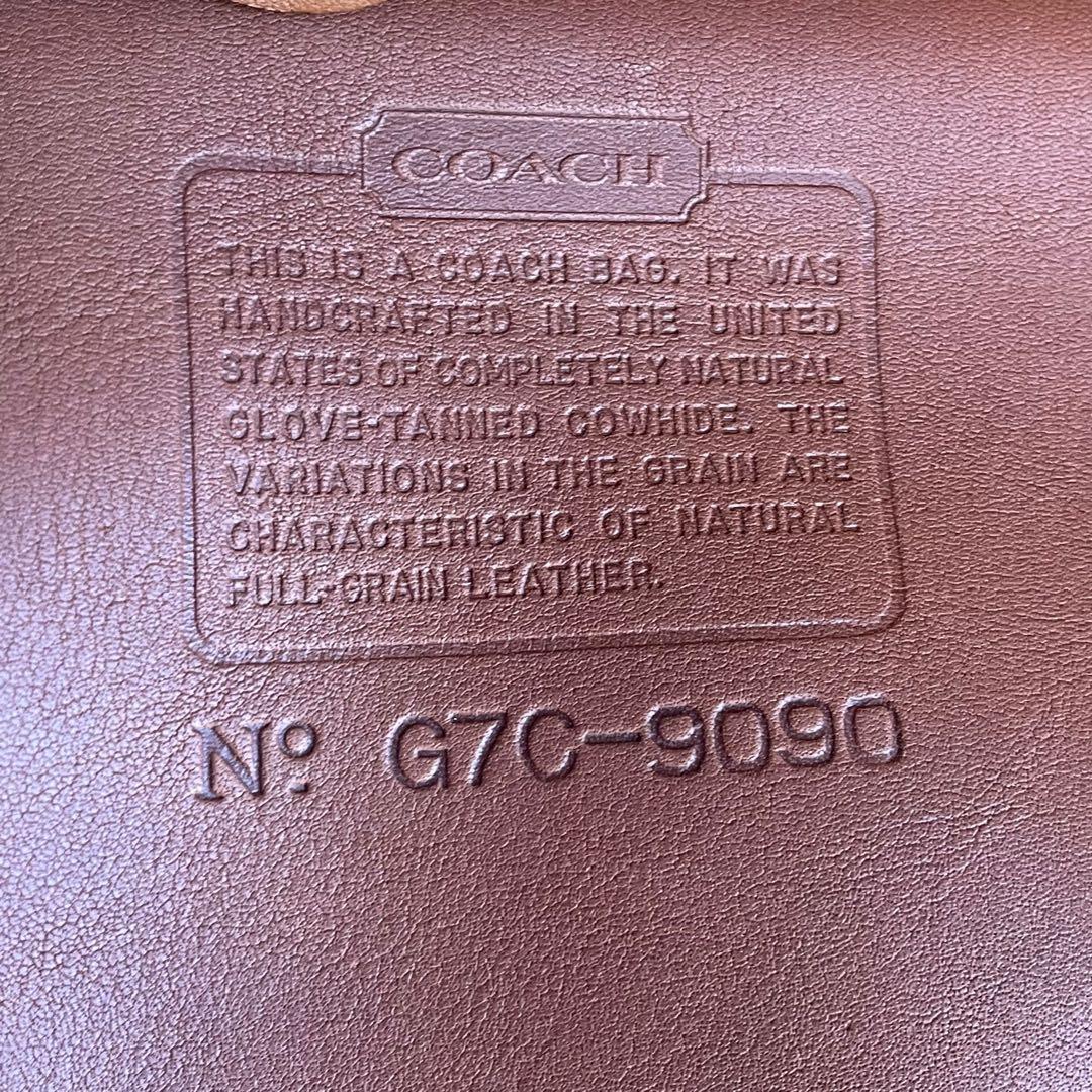 【美品】OLD COACH オールドコーチ レザートートバッグ USA 本革