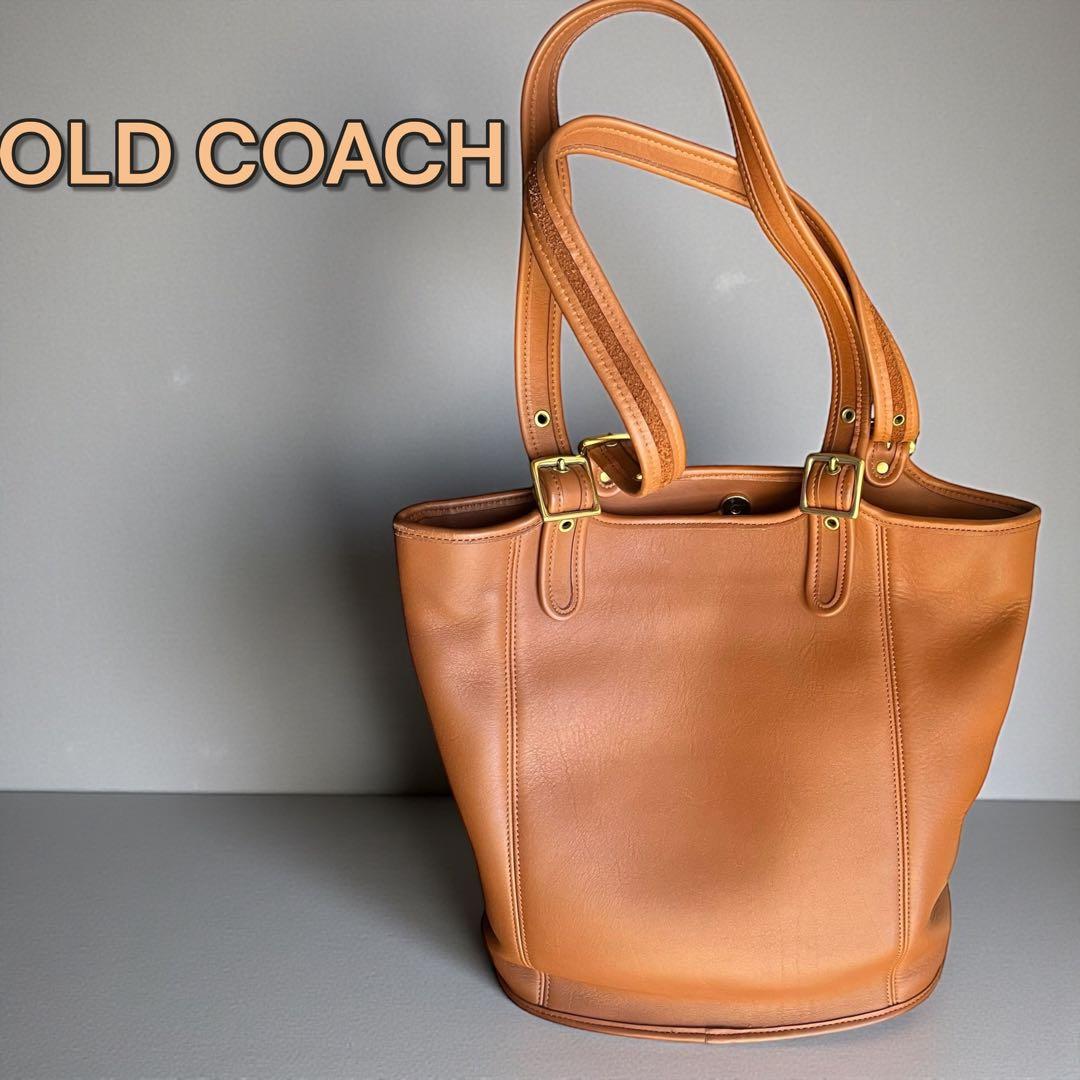 【美品】OLD COACH オールドコーチ レザートートバッグ USA 本革