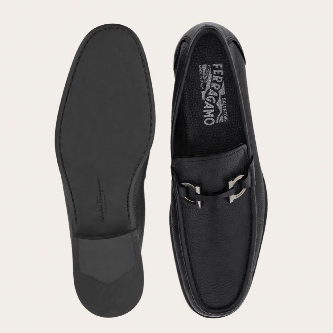定番　フェラガモ　ローファー　ガンチーニ　黒
