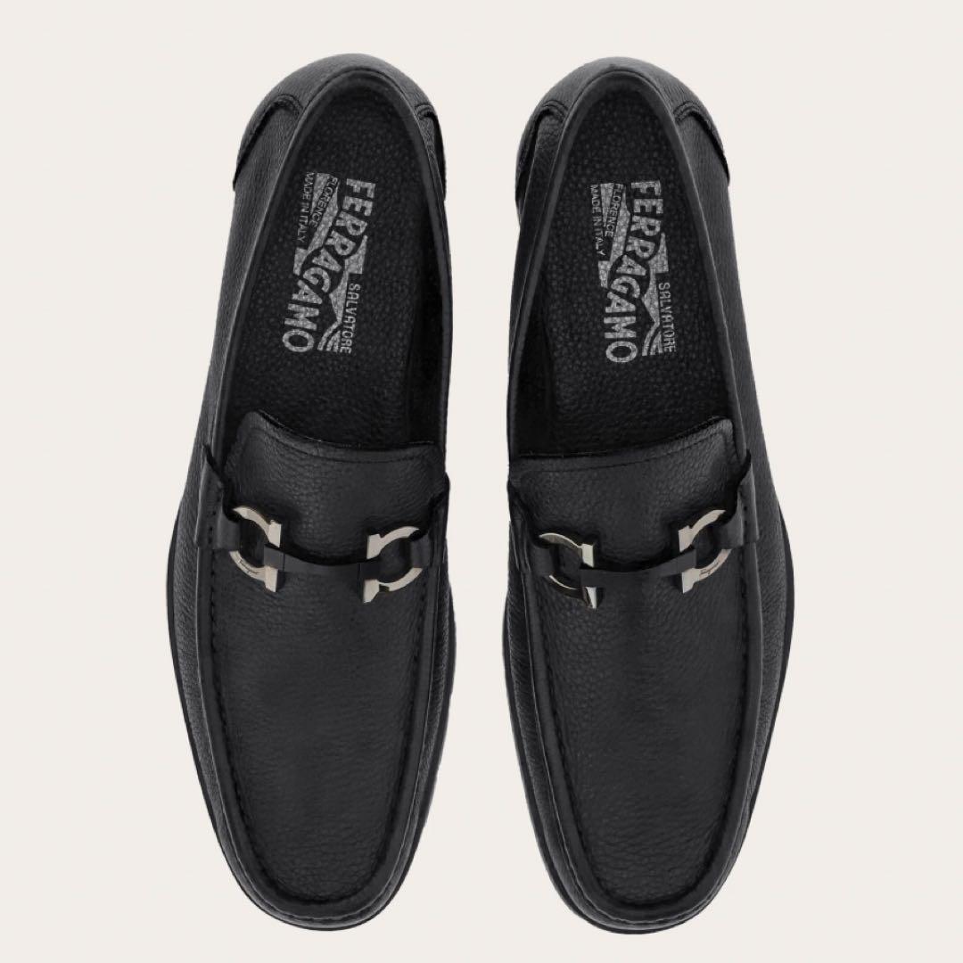 定番　フェラガモ　ローファー　ガンチーニ　黒