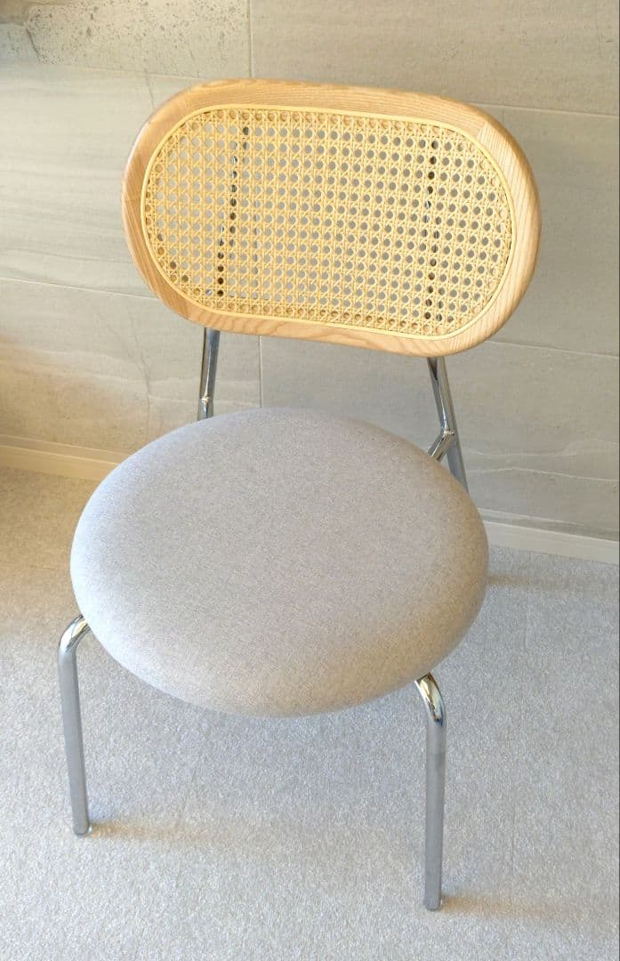 【送料無料・美品】KANADEMONO ラタン調 ダイニングチェア