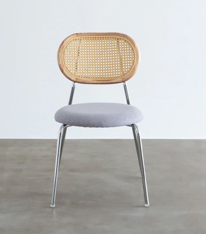 【送料無料・美品】KANADEMONO ラタン調 ダイニングチェア