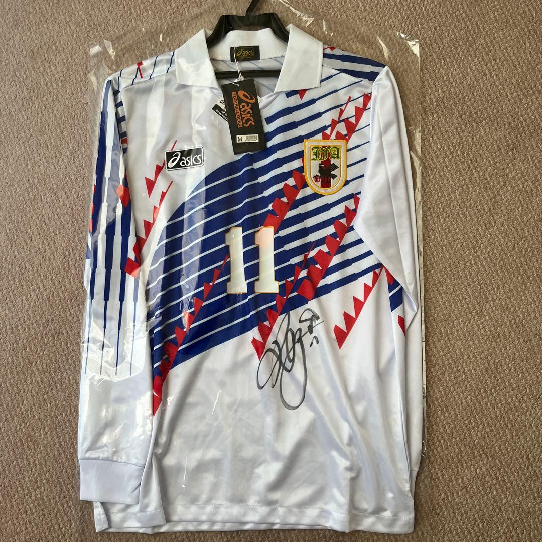 超レア‼️サッカー日本代表シャツ　ドーハモデル 三浦知良