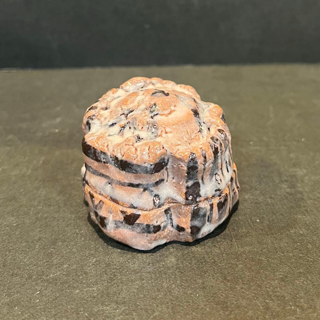 未使用　中里重利　絵唐津香合　共箱あり　百貨店購入　中里太郎右衛門