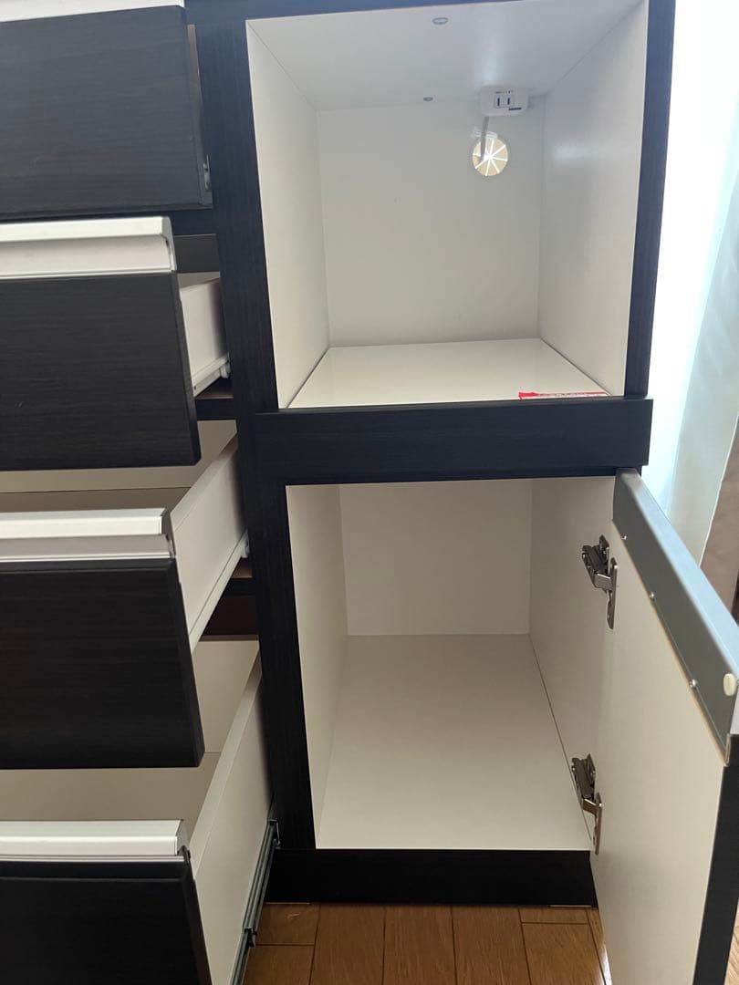 ニトリ キッチンカウンター ダークブラウン （レジューム2SH R DBR）