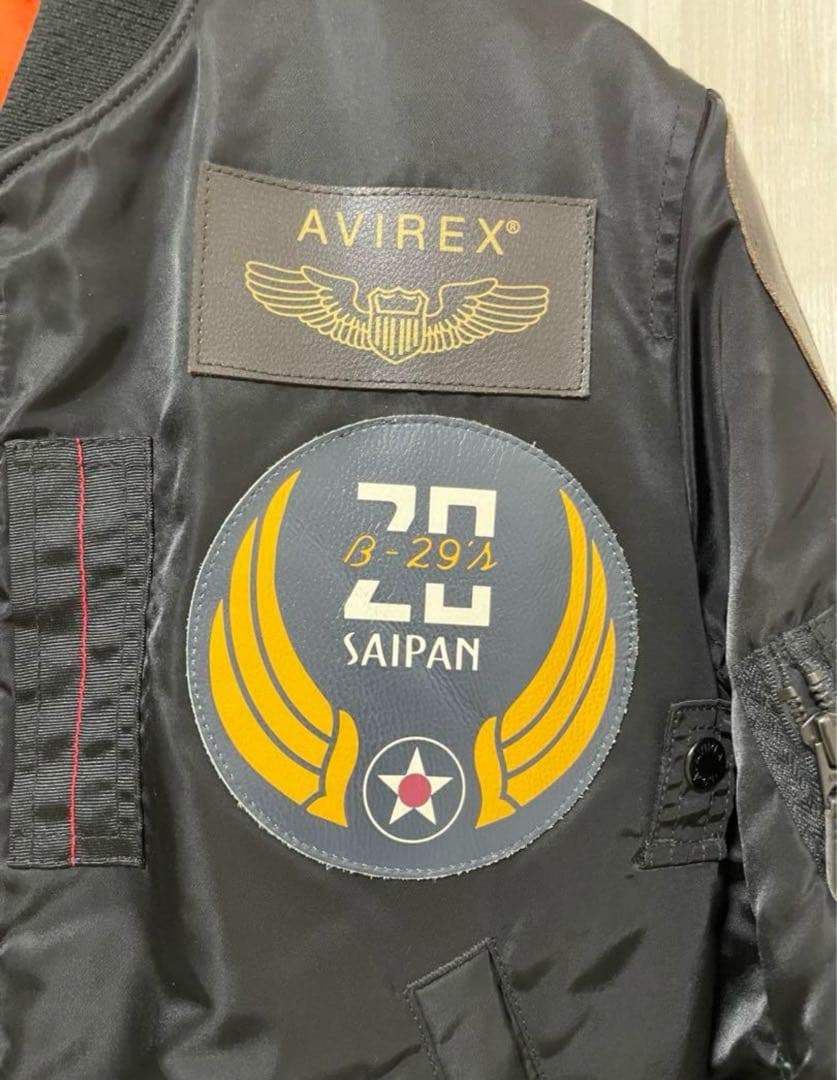 AVIREX ブラック MA-1 フライトジャケット M