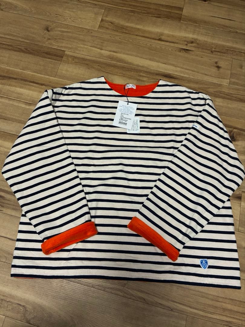 オーシバル　ボートネック ロングスリーブ ショート フリース プルオーバー