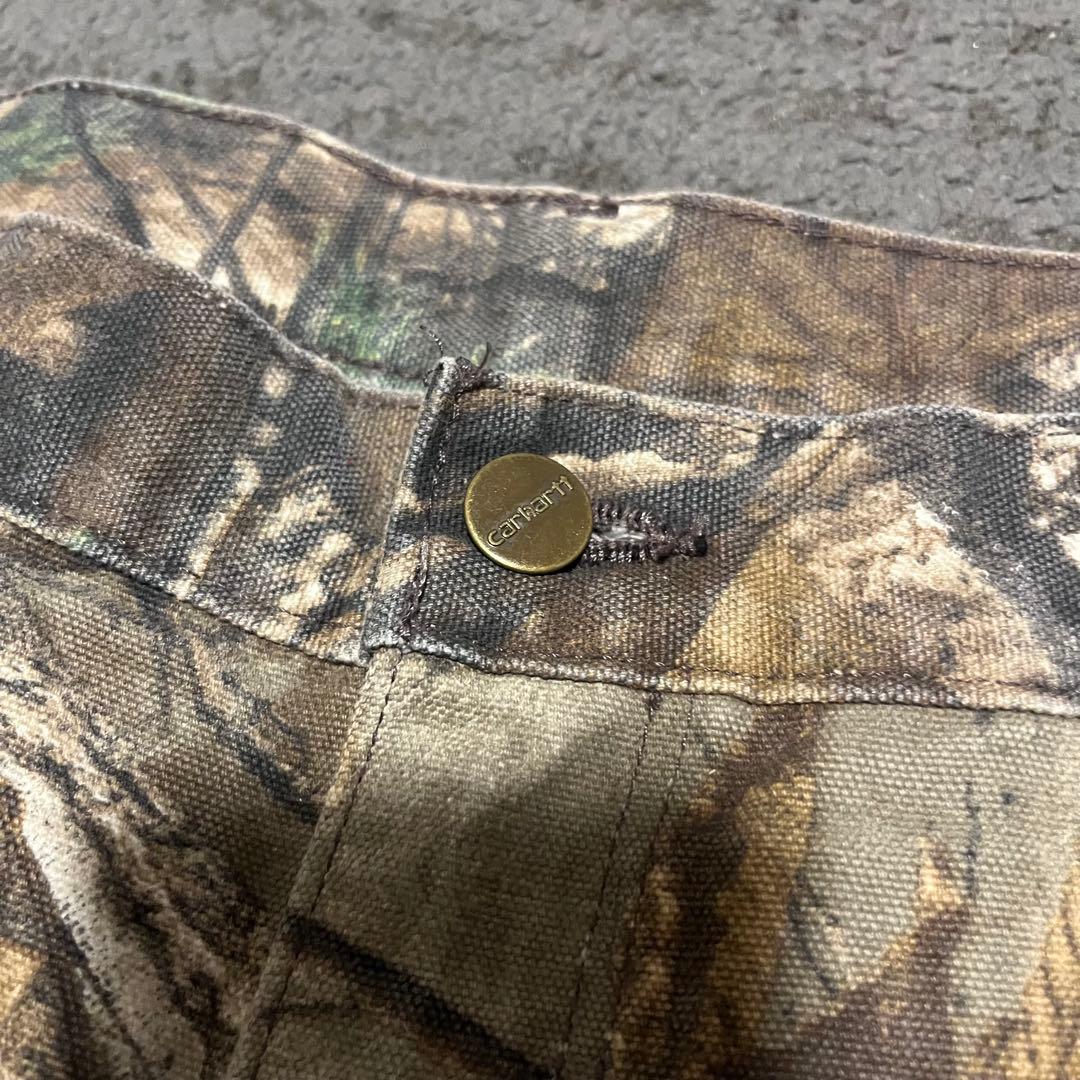 Carhartt リアルツリー　カモ　ワークパンツ　USA製　革タグ