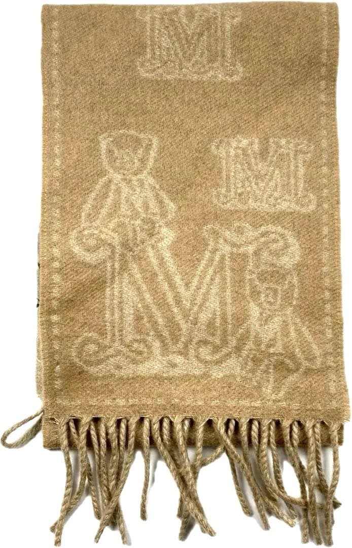 【極美品】Max Mara マックスマーラ カシミヤ100%マフラー テディベア