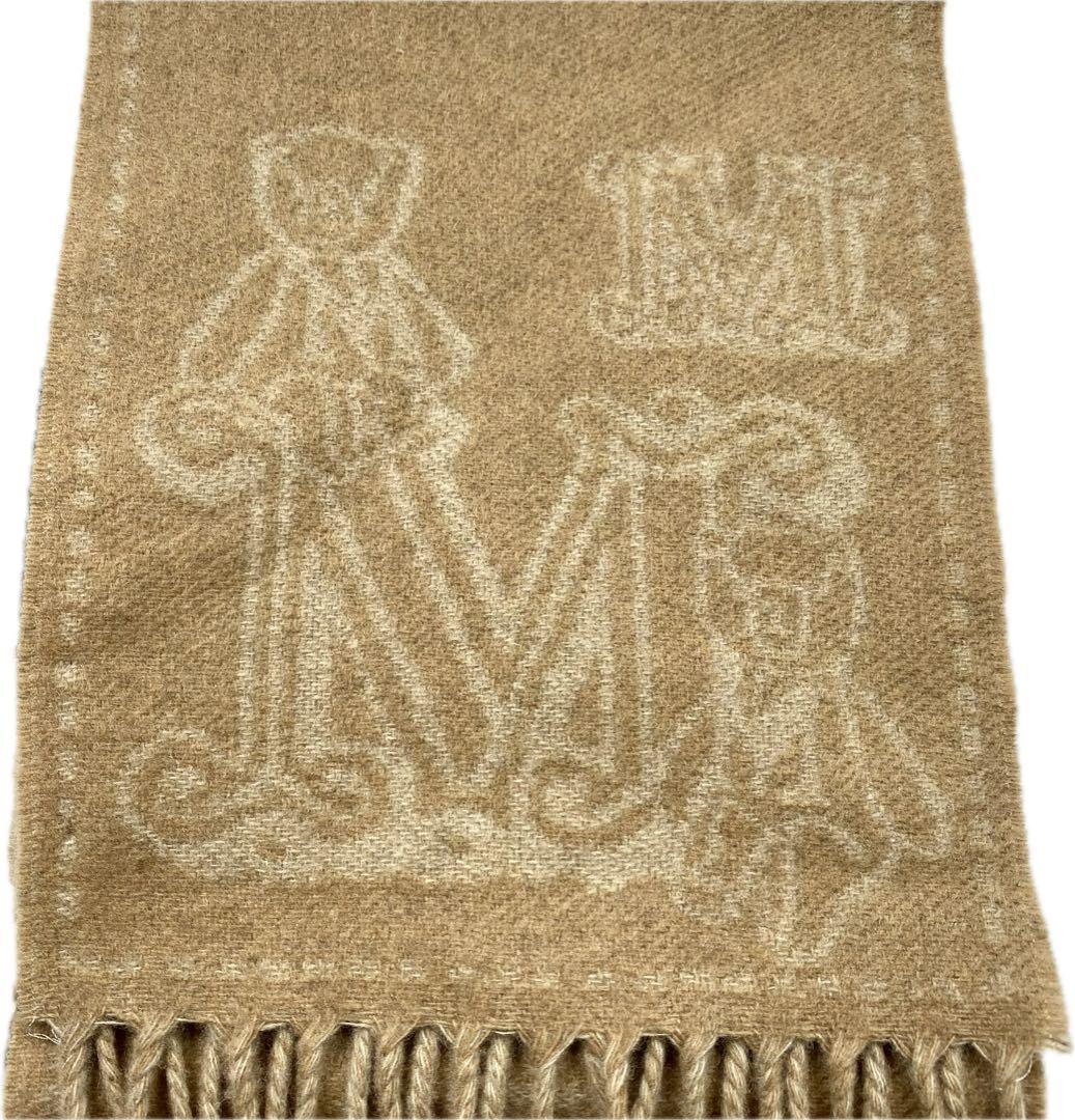 【極美品】Max Mara マックスマーラ カシミヤ100%マフラー テディベア