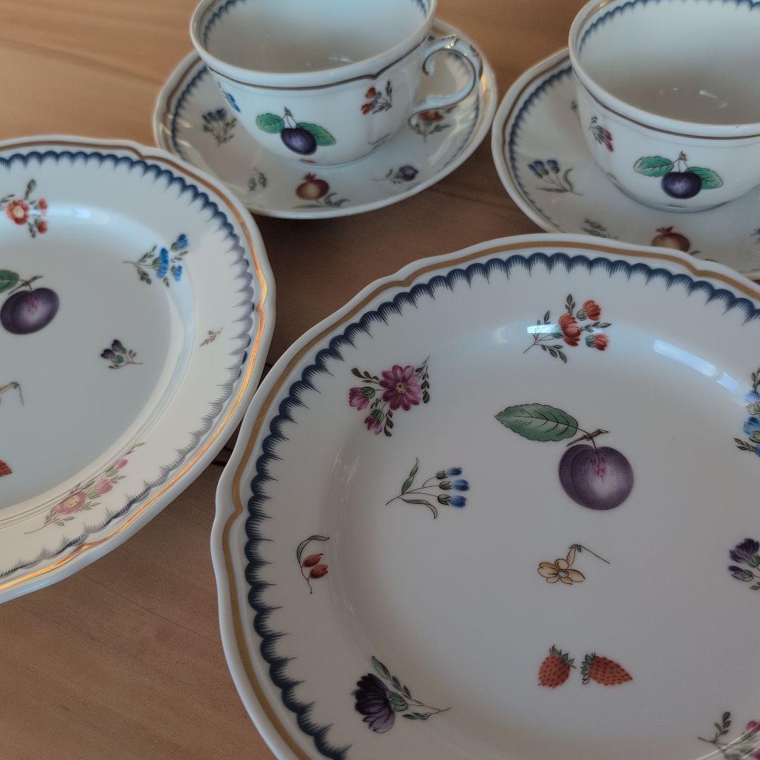 リチャードジノリ　イタリアンフルーツ　ティーカップ＆ソーサー　お皿のセット