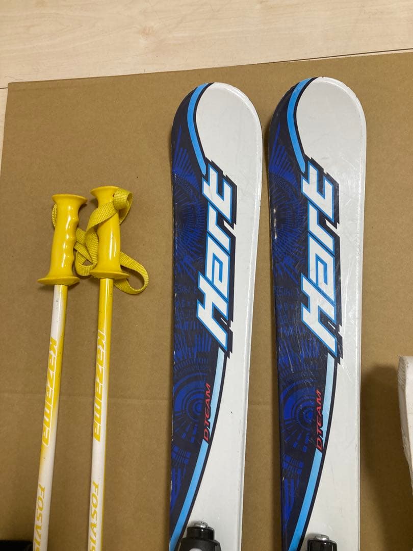 Hart キッズ用スキー118cmブーツ21cm ストック90cm　3点セット