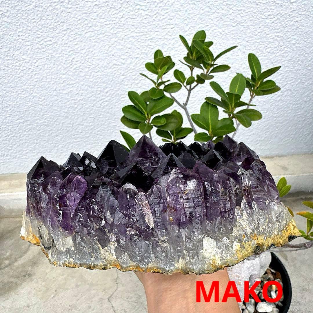 M1834☆アメジストクラスター4.8Kg☆ブラジル産☆天然石☆N51014
