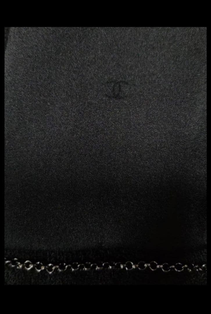 size38 シャネル　CHANEL　ノーカラージャケット　ブラック