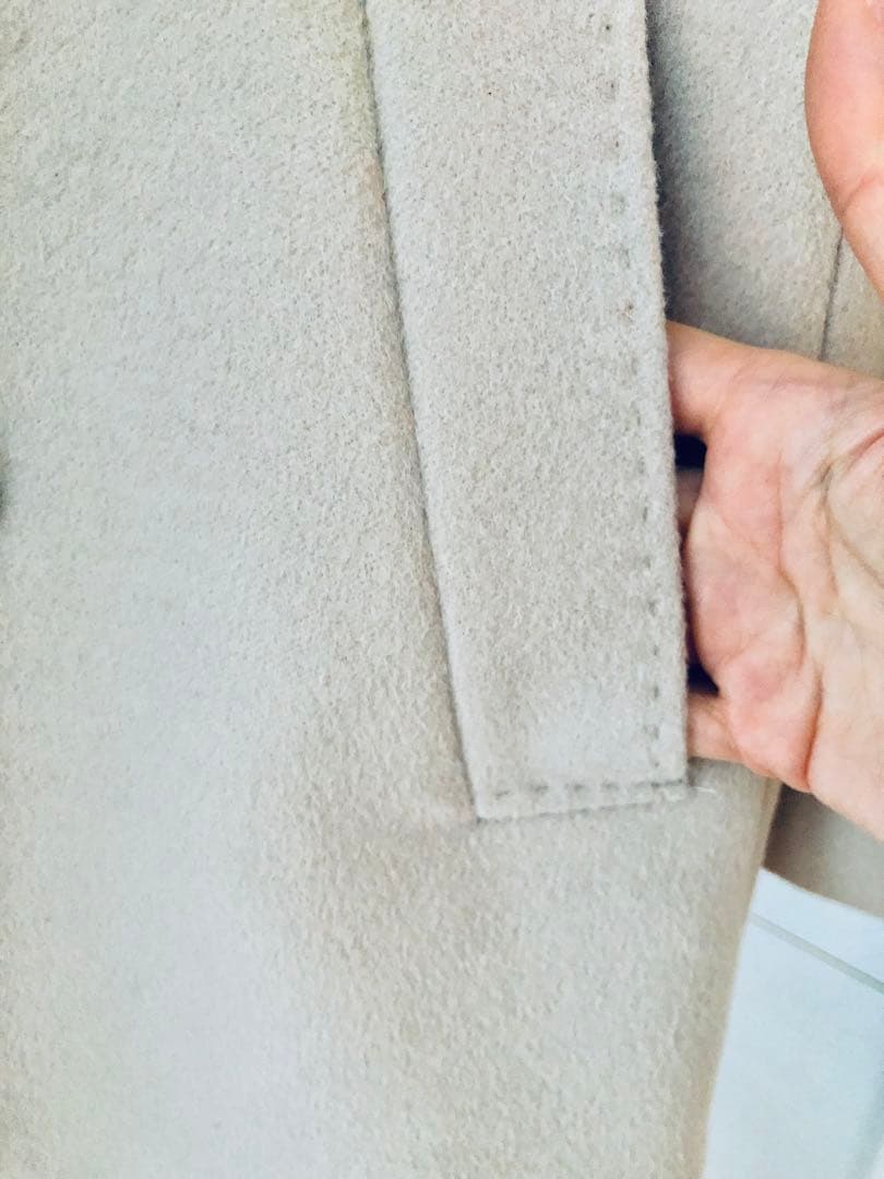 美品　上質　23区　ベージュ　チェスターコート ウール　40 コート