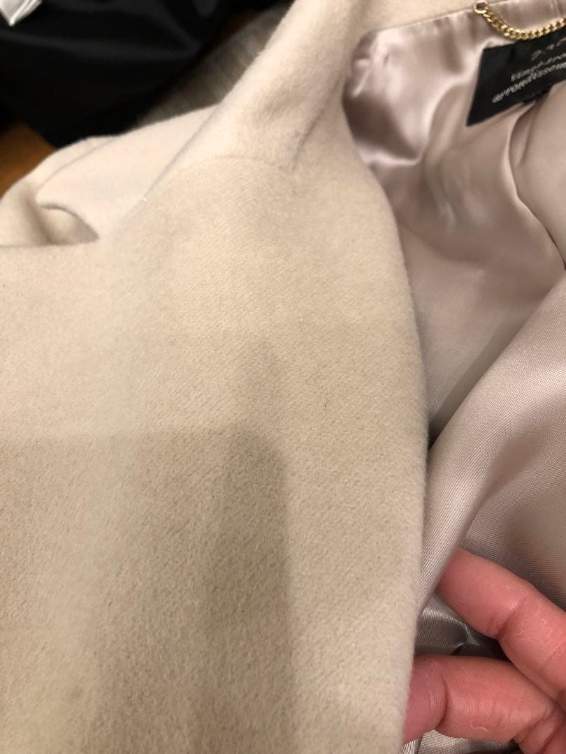 美品　上質　23区　ベージュ　チェスターコート ウール　40 コート