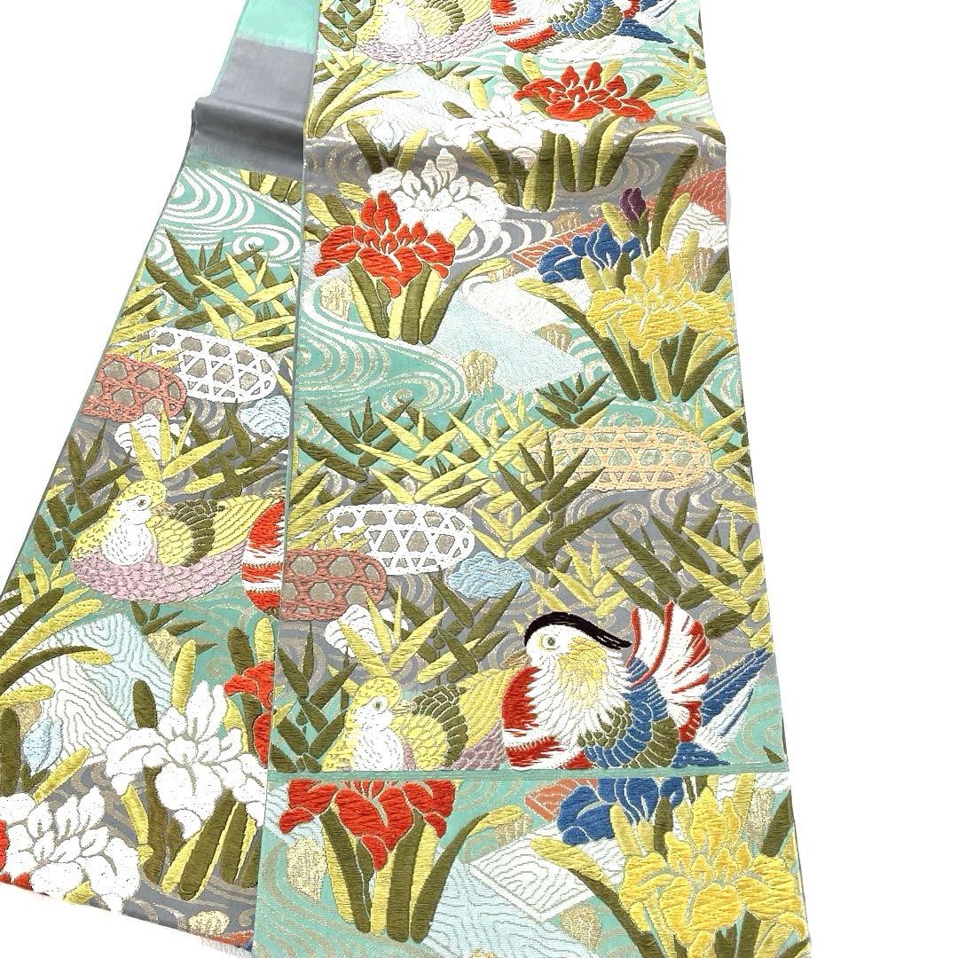 専用帯5885 5032 二点セット ●高級 正絹 六通 袋帯