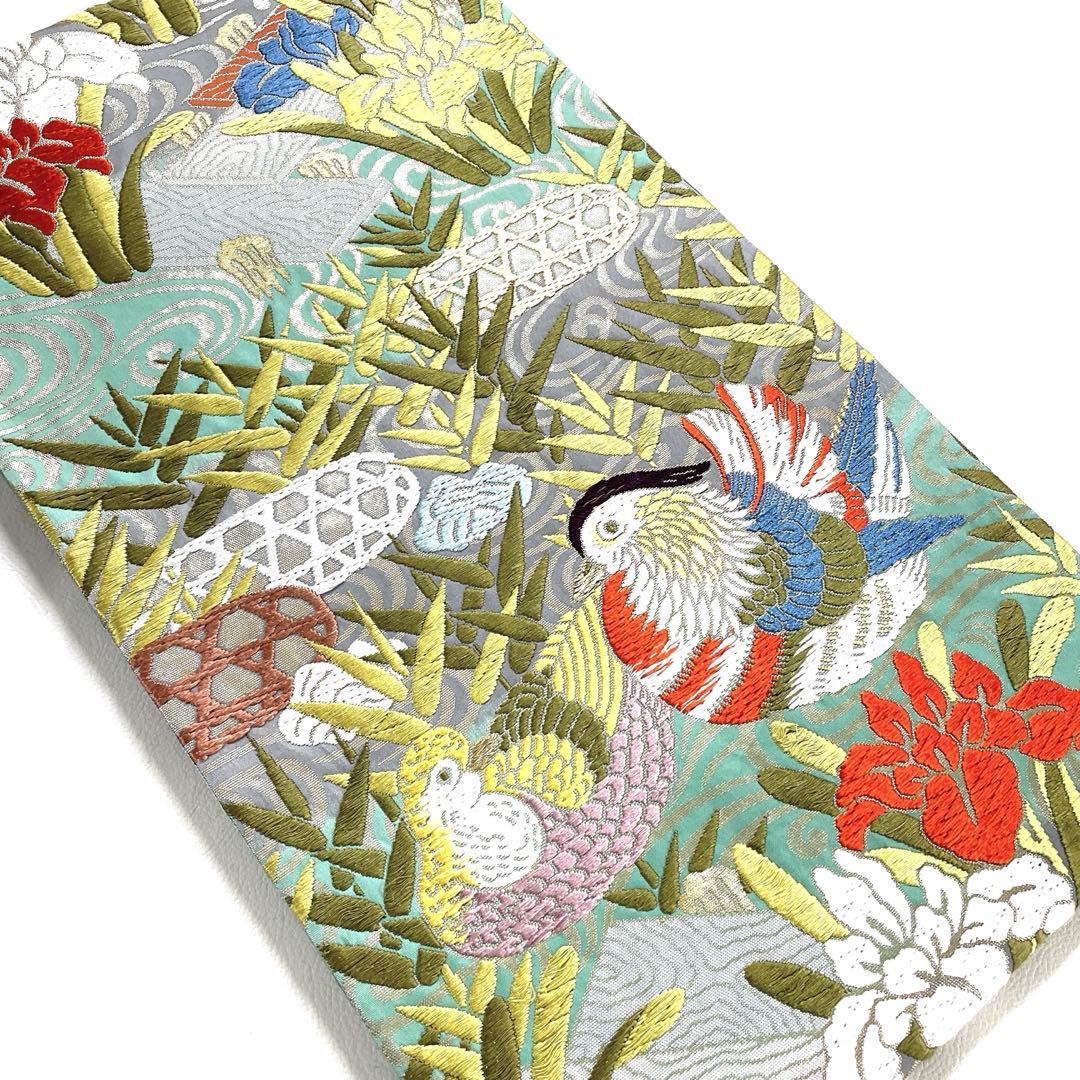 専用帯5885 5032 二点セット ●高級 正絹 六通 袋帯