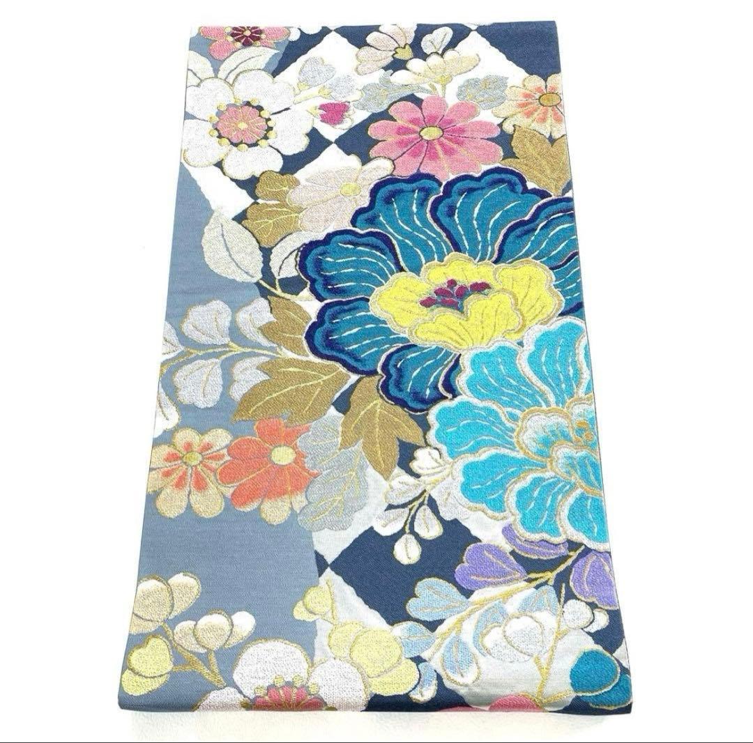 専用帯5885 5032 二点セット ●高級 正絹 六通 袋帯