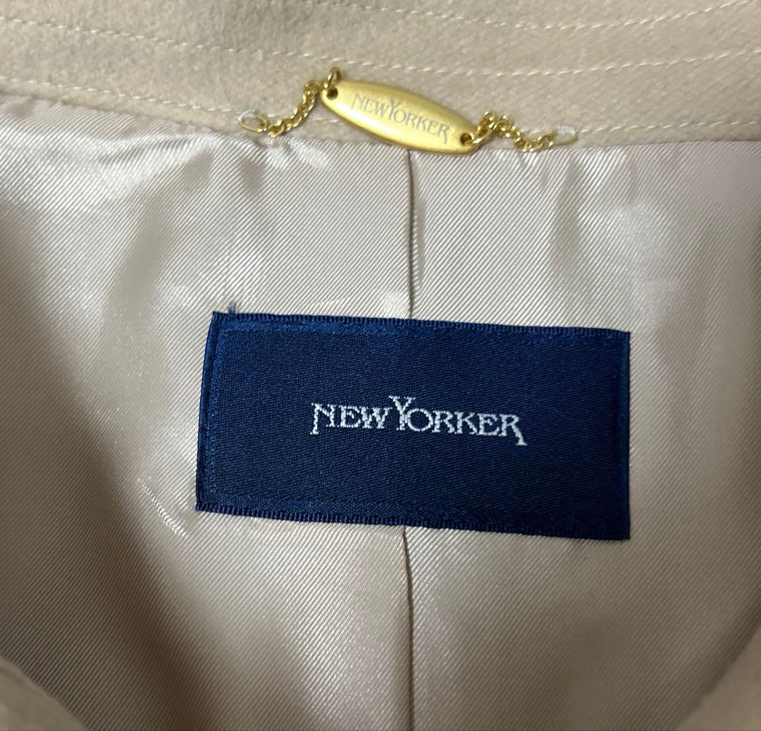 大きいサイズ　NEW YORKER ベージュ　ロングコート　25号