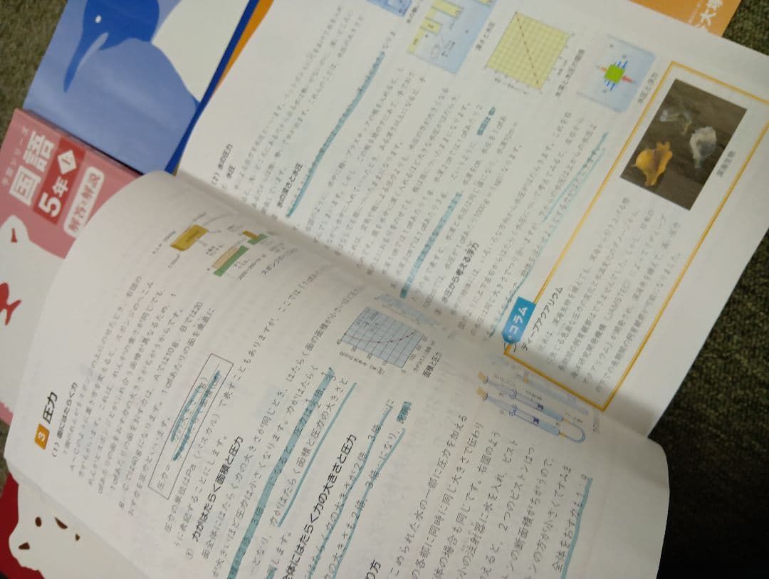 四谷大塚 予習シリーズ5年 国算理社　上下　中古　2023年版