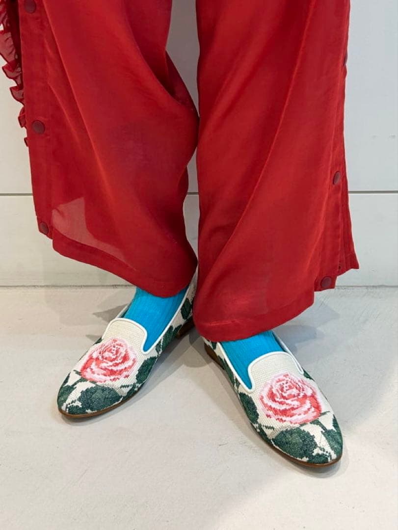 新品　BEAMS COUTURE　RURU MARY’S　刺繍のオペラシューズ