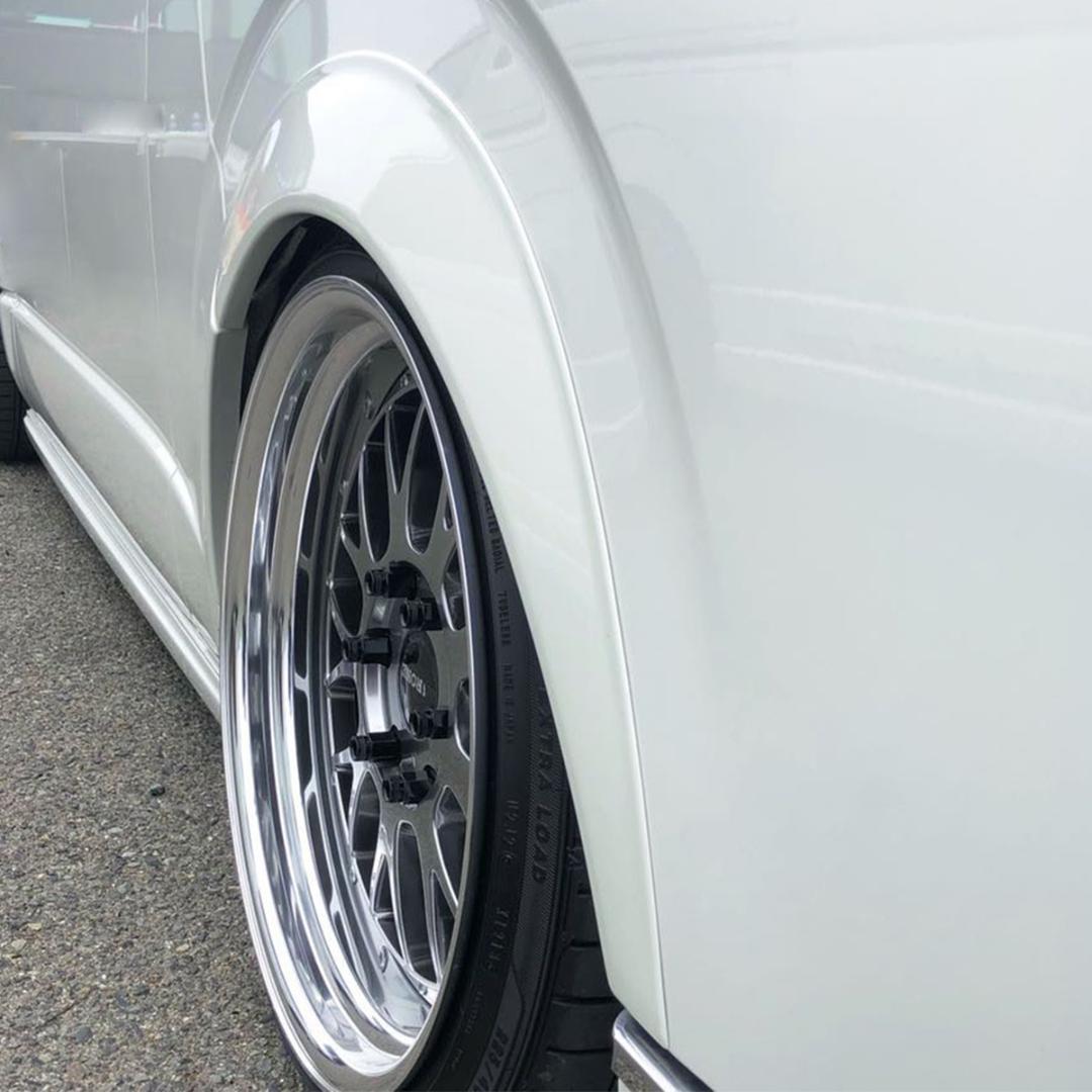 ハイエース オーバーフェンダー ダウンルック ABS製 200系 1台分 070