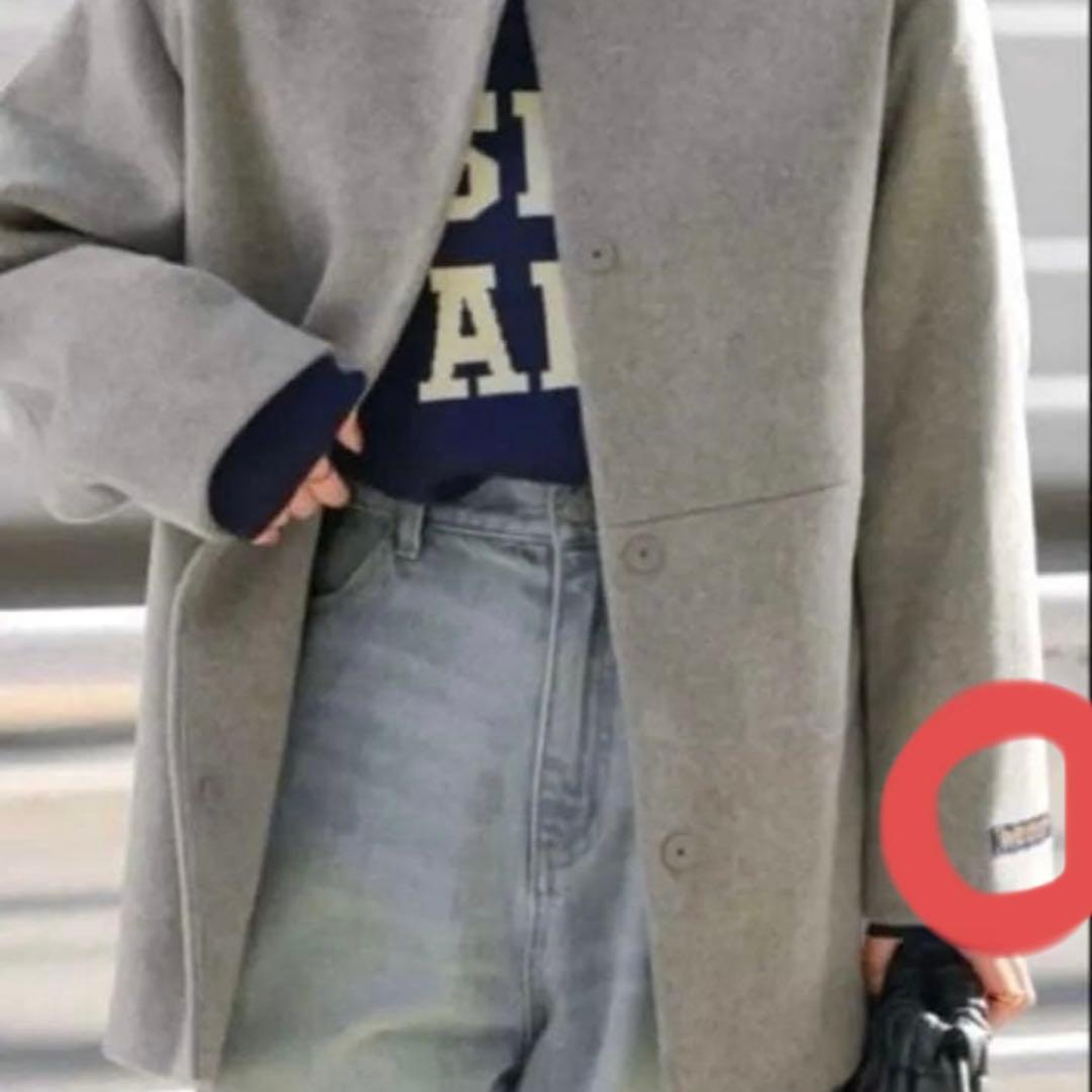 ジャーナルスタンダードレリューム　スーパーファインビーバークルーネックコート