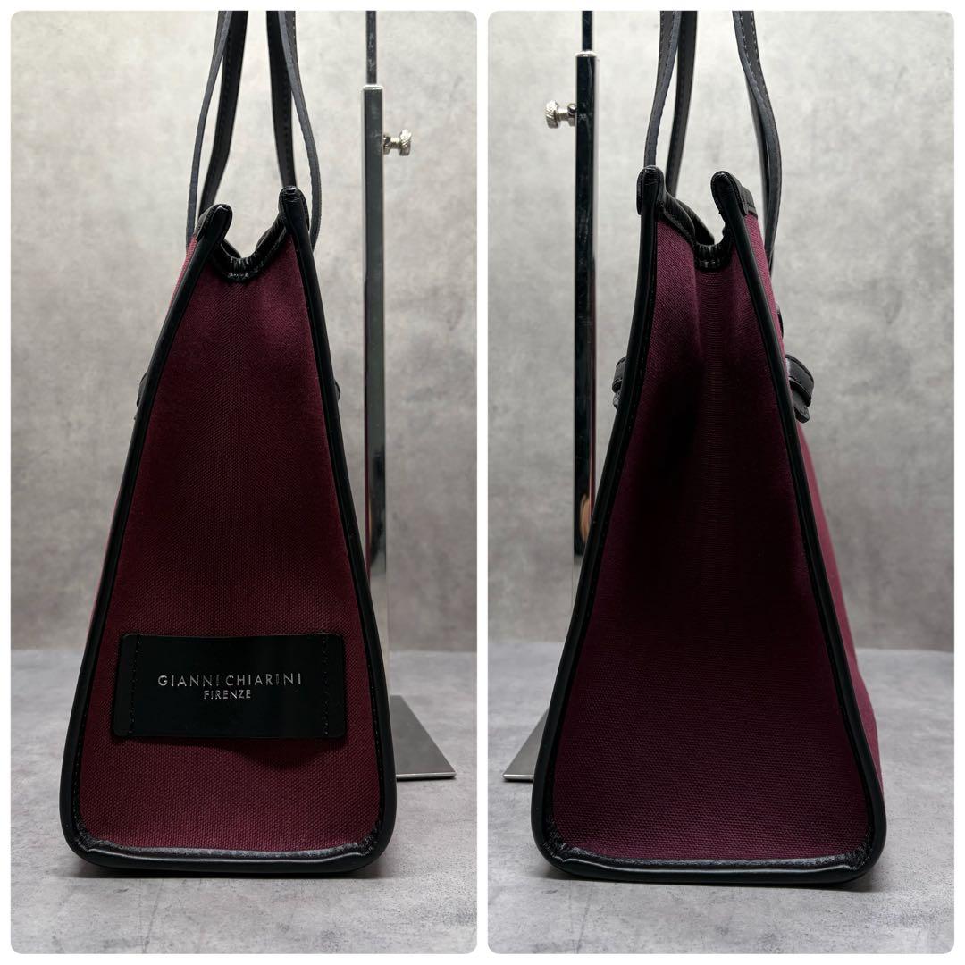 GIANNI CHIARINI マルチェッラ S イタリア製 トート ポーチ付