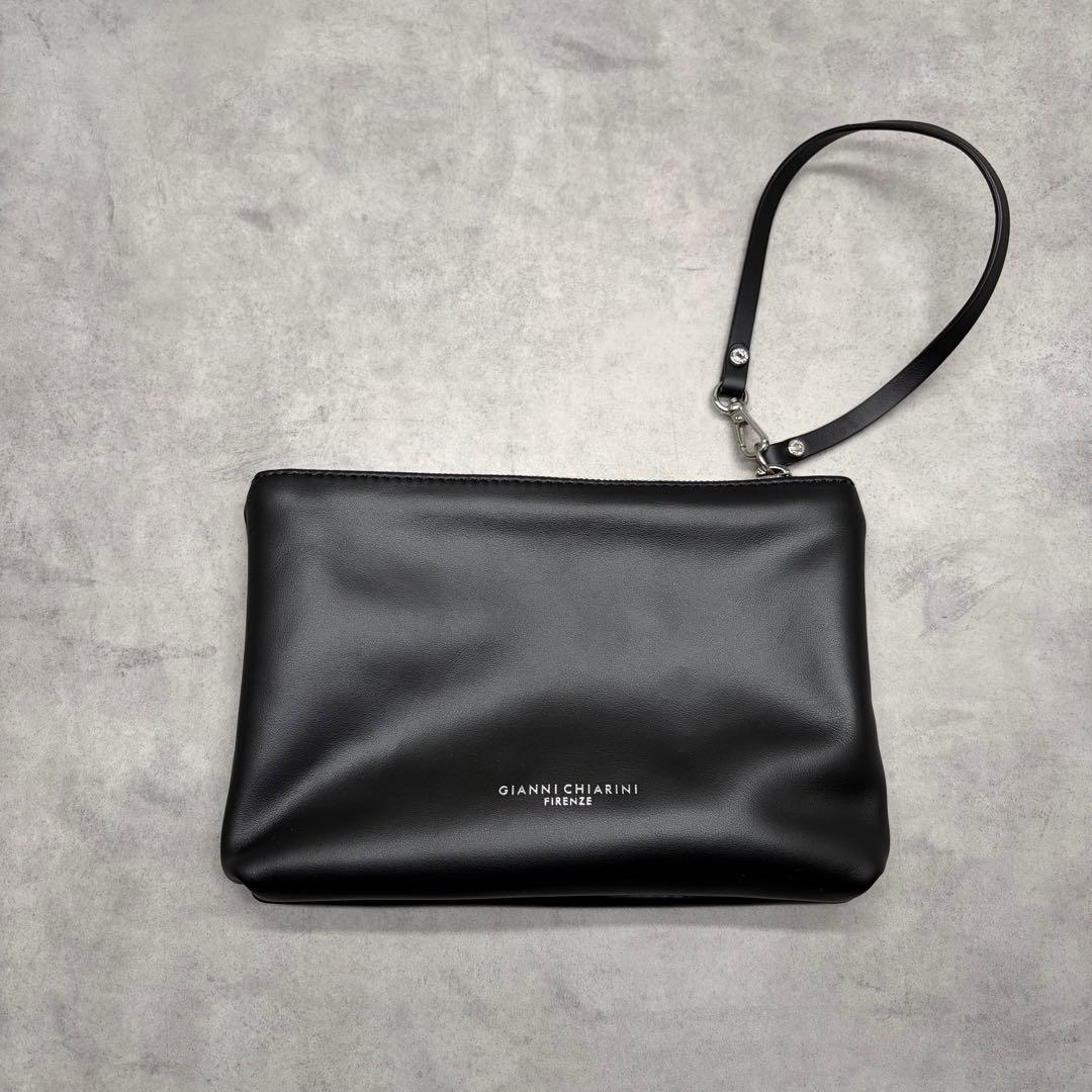 GIANNI CHIARINI マルチェッラ S イタリア製 トート ポーチ付