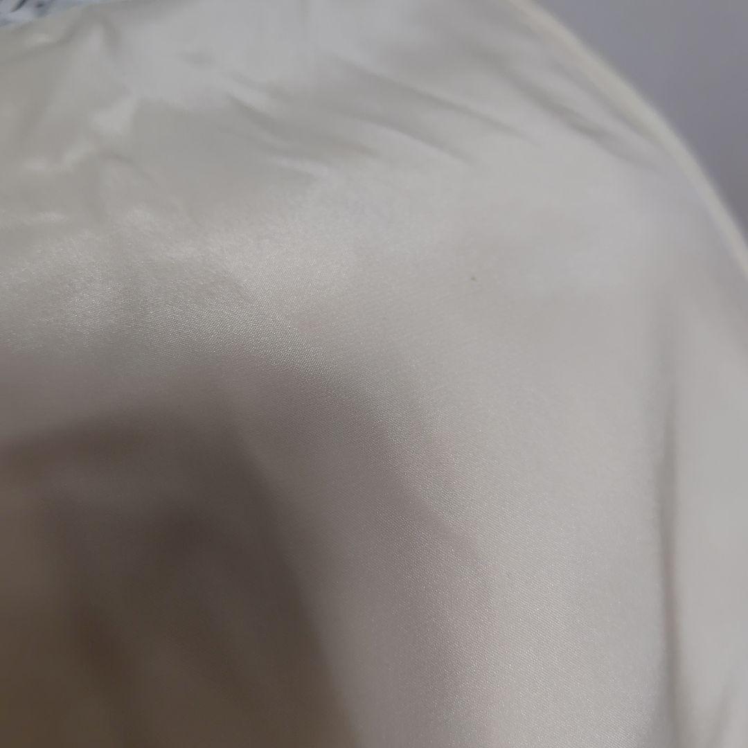 ミンク ファーコート　リアルファー　ベルト付き 七分袖 ミンク クリーム色