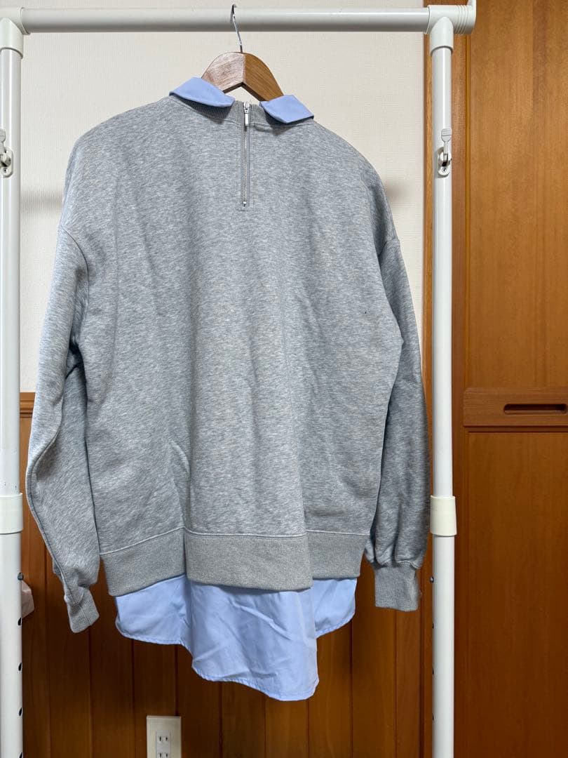 Rosé Muse ロゼミューズ ロゴレイヤード シャツスウェットトレーナー