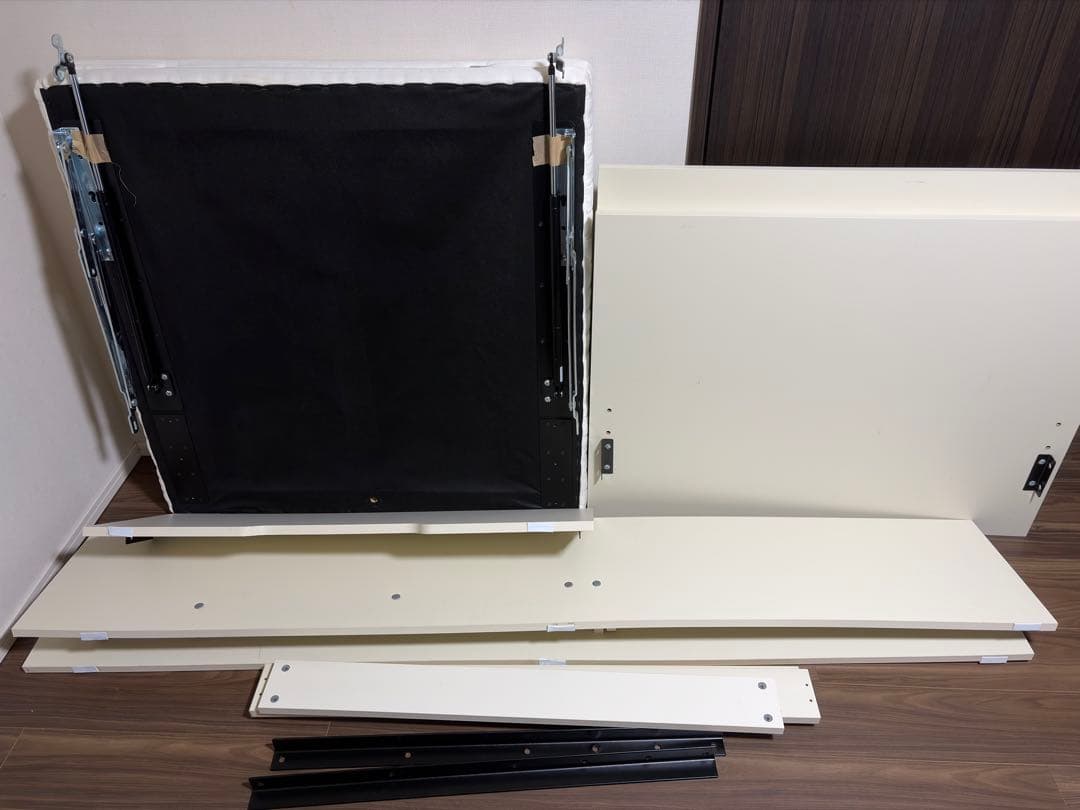 【直接引取り限定】インテローグ　収納付きはね上げシングルベッド【12/21まで】