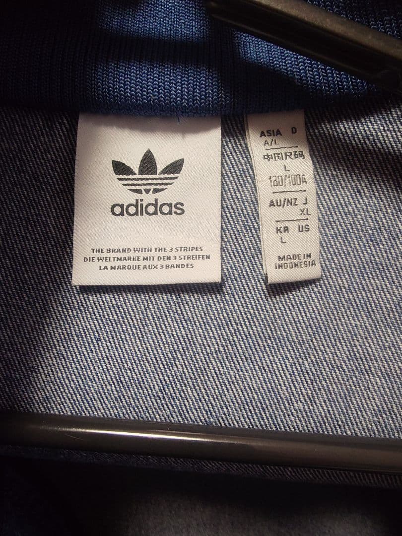 adidas デニムジャケット XL 青 adidas originals