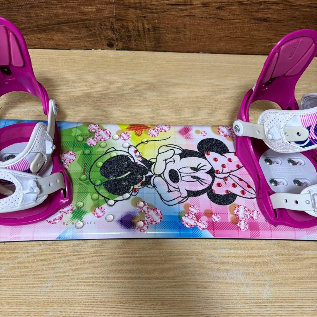 美品　ミニーマウス　IGNIO ガールズスノーボード　3点セット　130cm