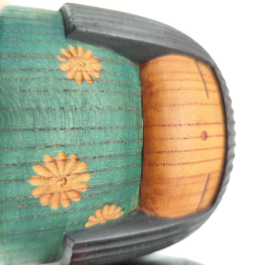 希少 山中三平 作 創作こけし 2体セット 陽春 お雛様 ひな祭り 梅の花 春