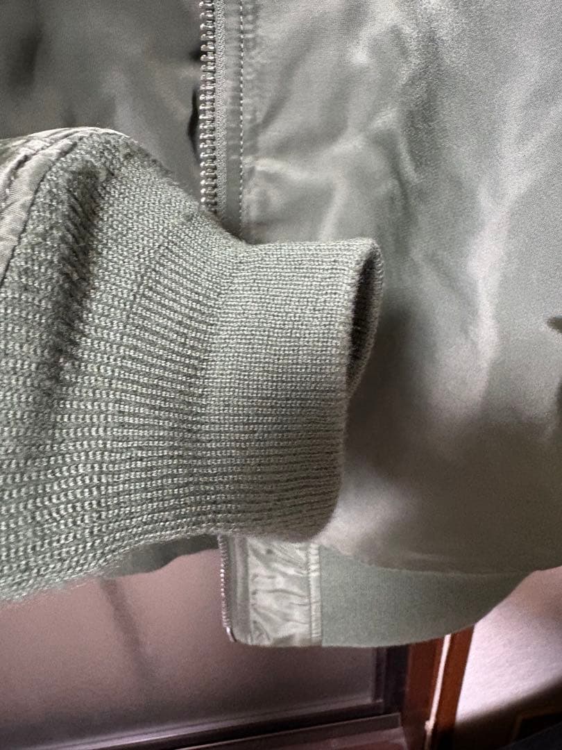 ALPHA アルファ MA-1 フライトジャケット　セージグリーン