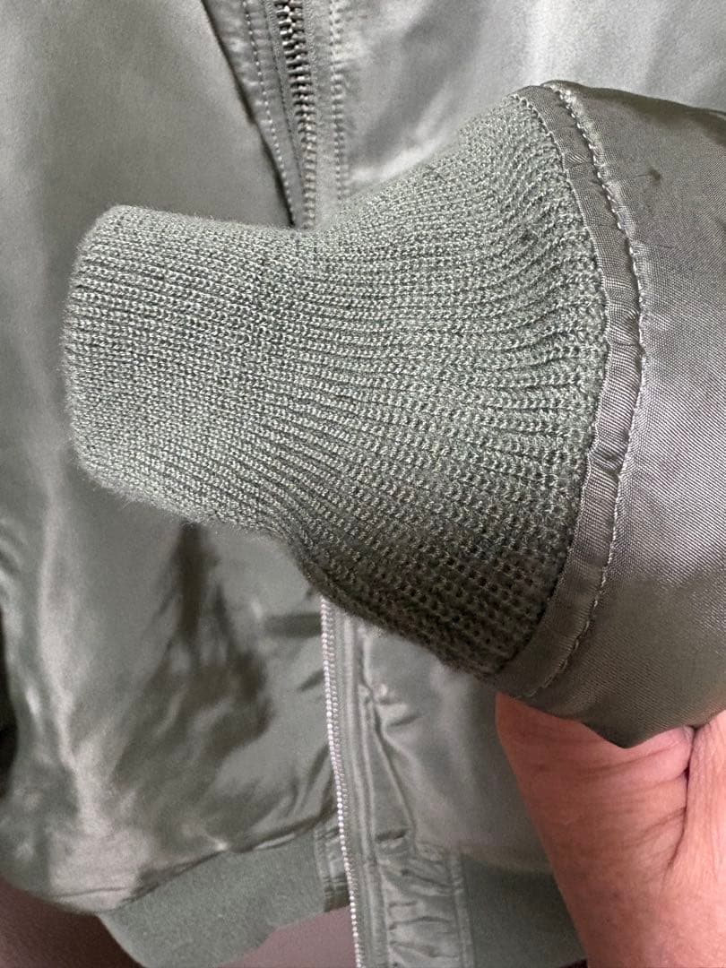 ALPHA アルファ MA-1 フライトジャケット　セージグリーン