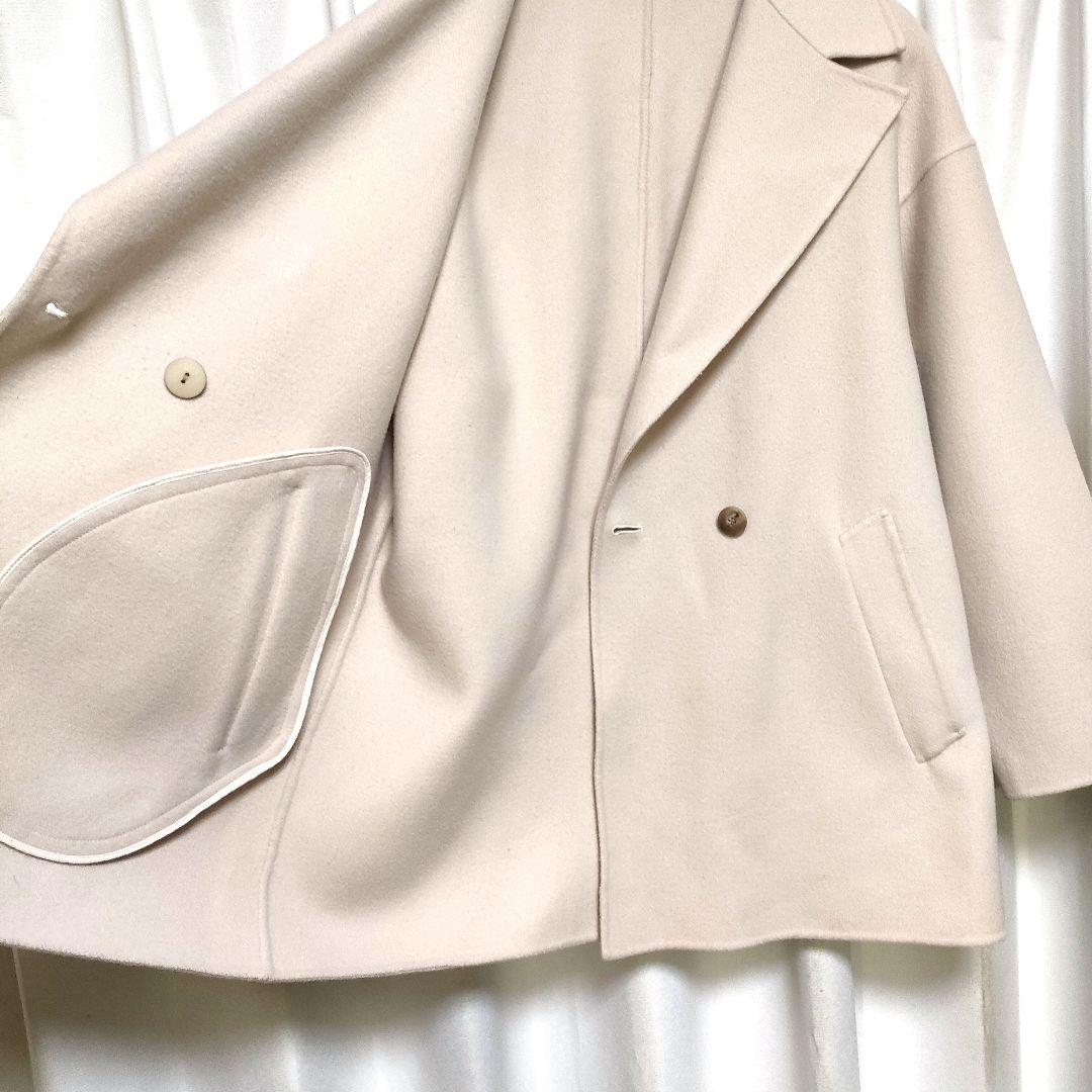 【状態良好】ロートレアモン ハーフ ウールリバーコート 38