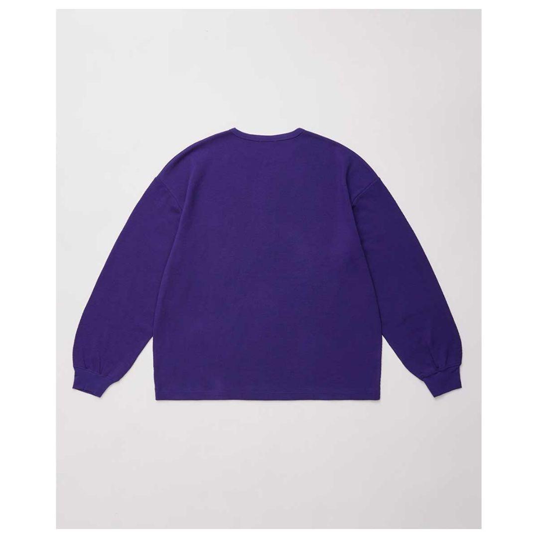 25aw ULTERIOR コットン カシミヤ ハニカム ヘンリーネック トップ