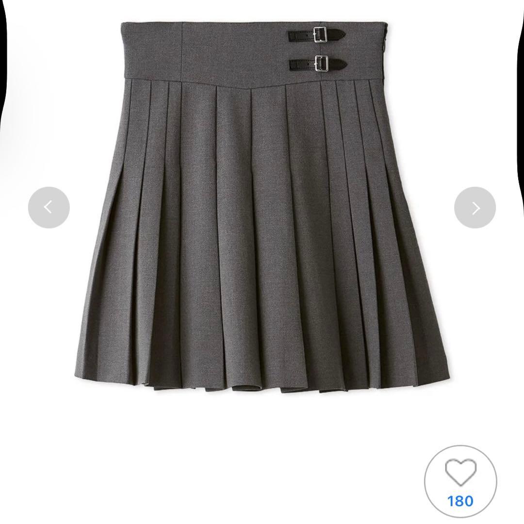 【SNIDEL】プリーツスカショーパン/GRY/0