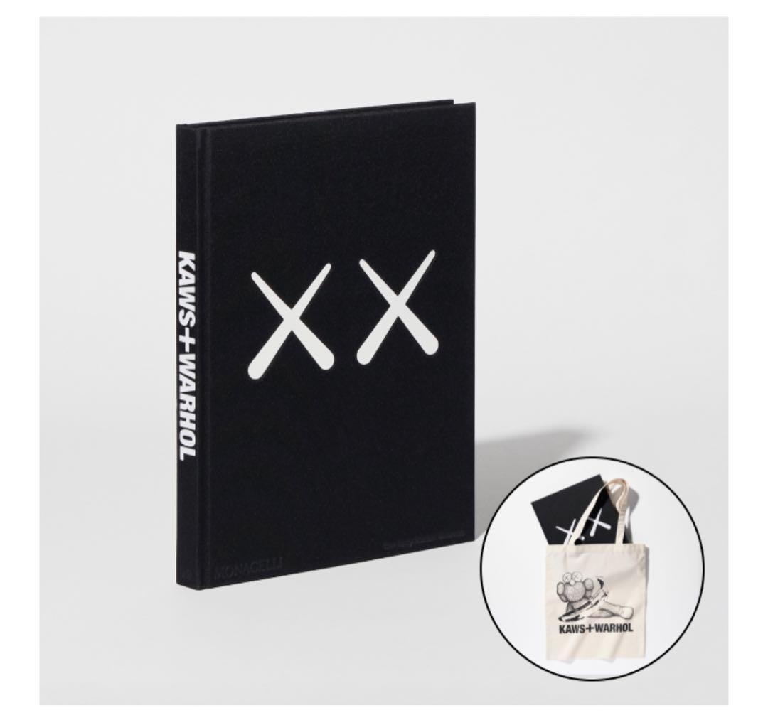 カウズ + ウォーホル アートブックノベルティー付き