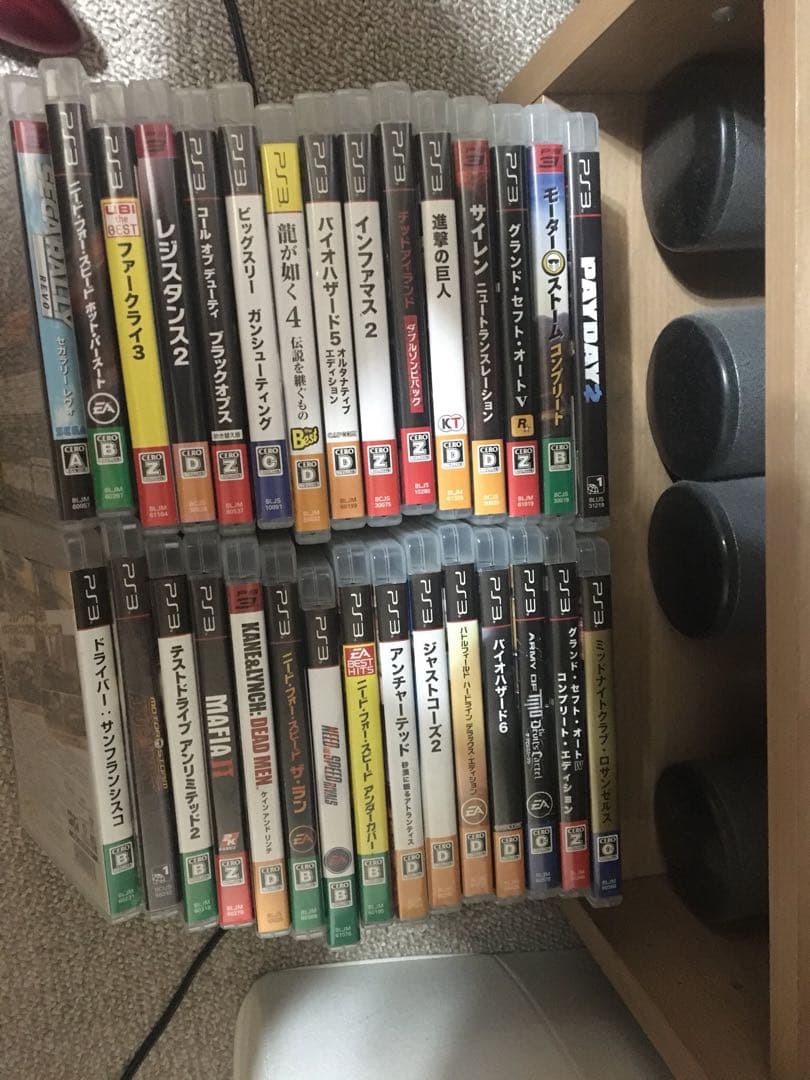 PS3、付属品、ゲームカセット30本