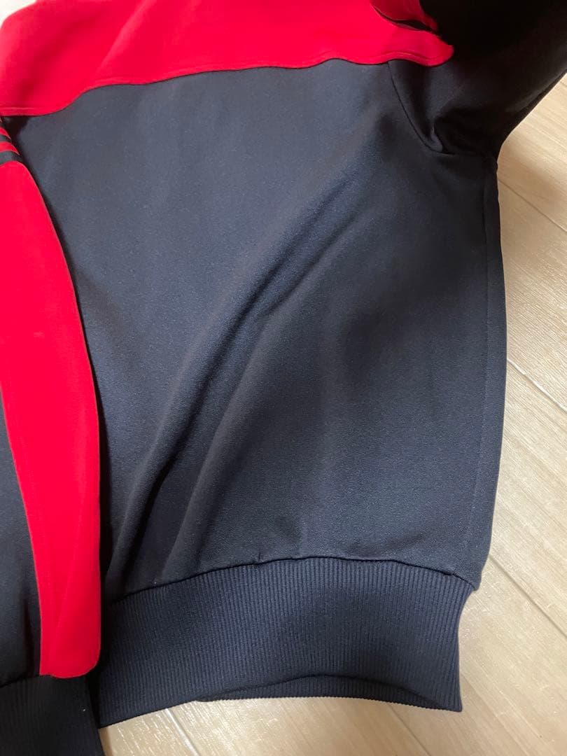 アディダス　adidas トラックジャケット　2号　デサント　西ドイツ　赤黒