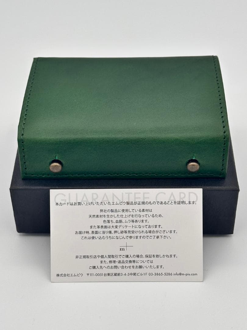 新品未使用 m+ エムピウ ミッレフォッリエⅡ P25 グリーンチョコ